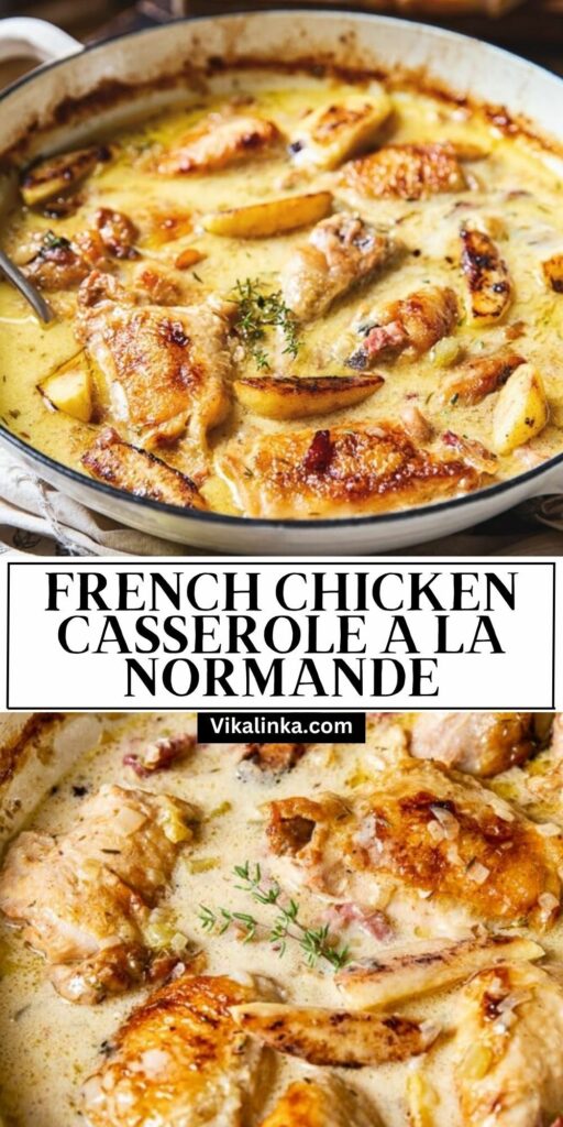 french chicken casserole a la normande