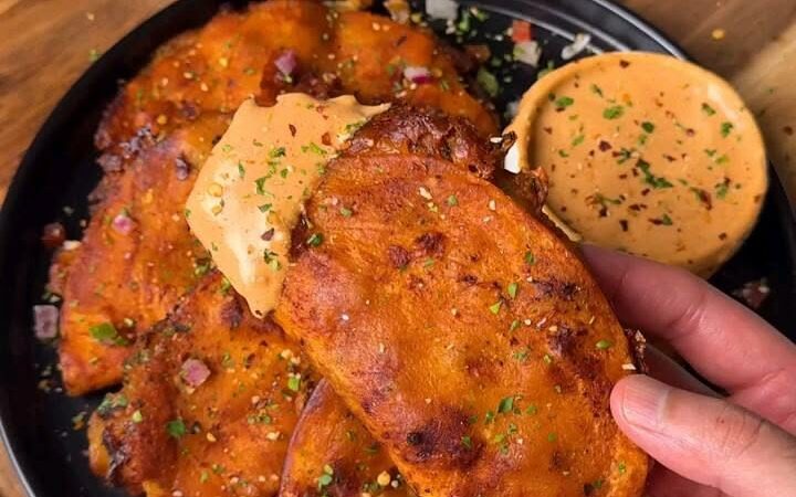 keto crispy cheese chicken tacos