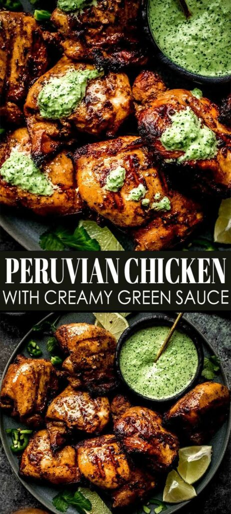 peruvian chicken with green sauce recipe